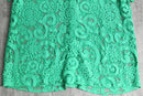 vivid green botanical mesh s/s shirt