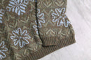melange snow flake knit