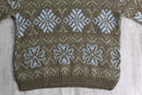 melange snow flake knit