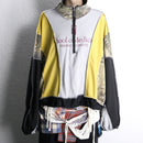 "Re:make" sweat docking loose size half zip pull over