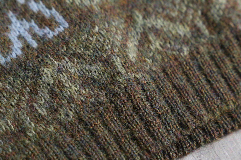 melange snow flake knit