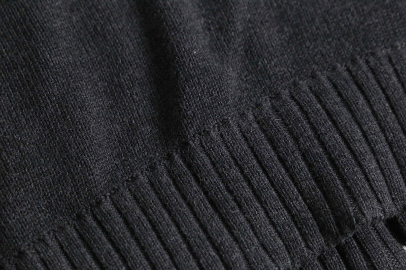 leather stitch design zip knit