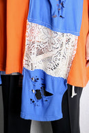 "Re:make" lace docking damage tee