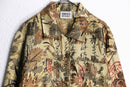 “CHICO’S DESIGN”gold chinese pattern shirt jacket