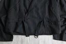 black linen double short jacket