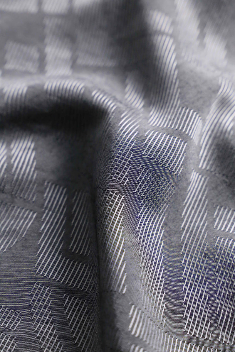 1990-00s VERSACE CLASSIC jacquard BD shiny shirt