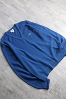 80~90's “IZOD LACOSTE” blue orlon acryl V-neck knit sweater