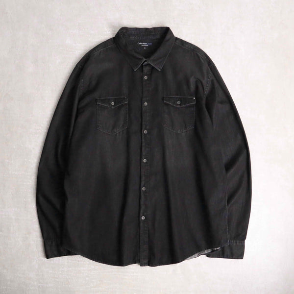 “Calvin Klein”black color cotton shirt