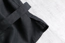 black linen double short jacket