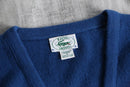 80~90's “IZOD LACOSTE” blue orlon acryl V-neck knit sweater