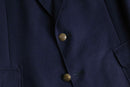 blue navy 2B single breast blazer