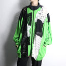 "Re:make" lace docking loose silhouette track jacket