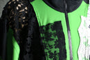 "Re:make" lace docking loose silhouette track jacket