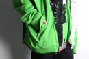 "Re:make" lace docking loose silhouette track jacket