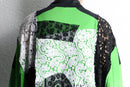 "Re:make" lace docking loose silhouette track jacket