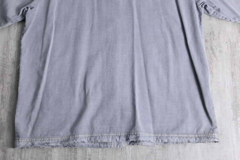 pale gray cotton shirt jacket