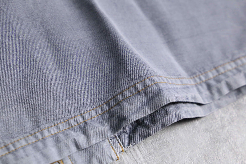 pale gray cotton shirt jacket