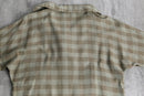 volume neck deformed check pullover