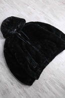 faux fur zip-up hoodie