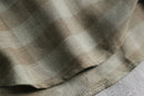 volume neck deformed check pullover