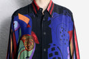 abstract art pattern rayon shirt