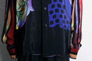 abstract art pattern rayon shirt