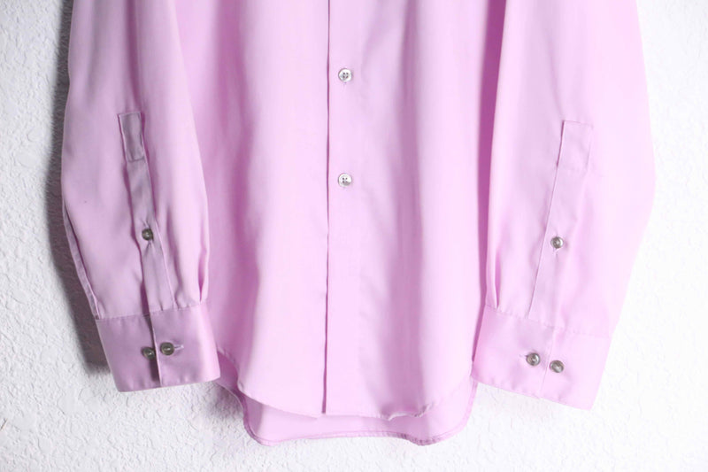 "Calvin Klein" pink cotton regular collar L/S shirt