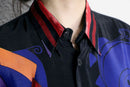 abstract art pattern rayon shirt