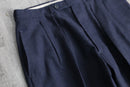 “Yves Saint Laurent” dark navy wide slacks