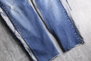 "Re:make" sweat docking wide denim