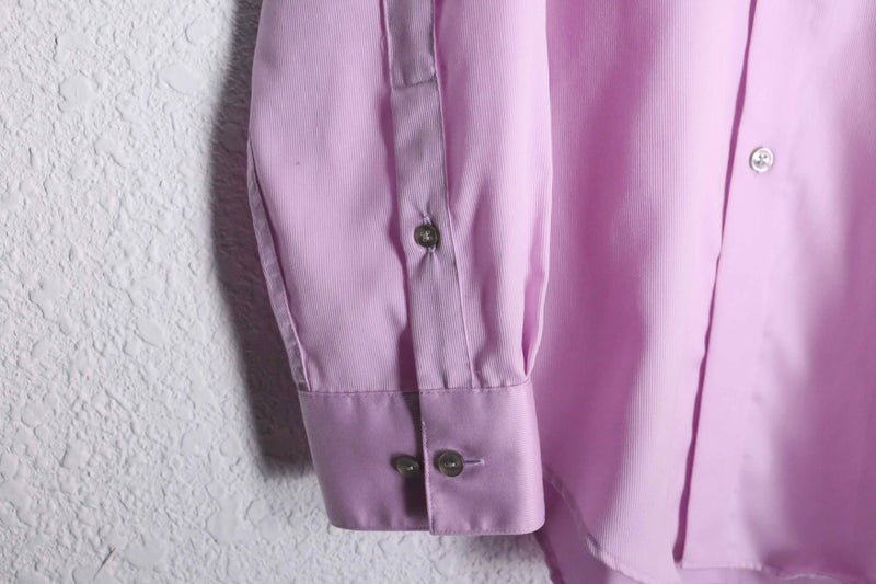 "Calvin Klein" pink cotton regular collar L/S shirt
