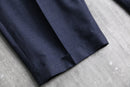 “Yves Saint Laurent” dark navy wide slacks