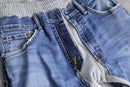 "Re:make" sweat docking wide denim