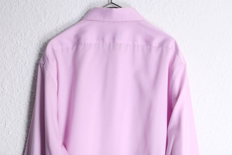 "Calvin Klein" pink cotton regular collar L/S shirt