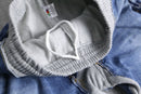 "Re:make" sweat docking wide denim