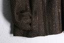 "chico's" tweed metallic full zip