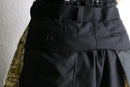 "Remake"pleated layered shorts
