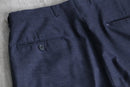 “Yves Saint Laurent” dark navy wide slacks