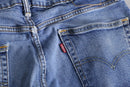 "Re:make" sweat docking wide denim