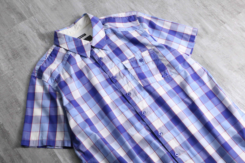 2000s OAKLEY S/S madras check shirt