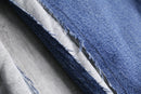 "Re:make" sweat docking wide denim