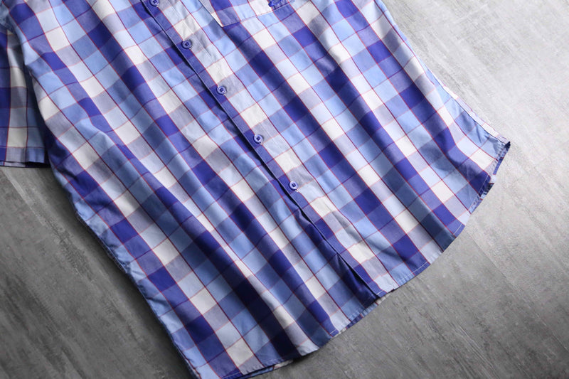 2000s OAKLEY S/S madras check shirt