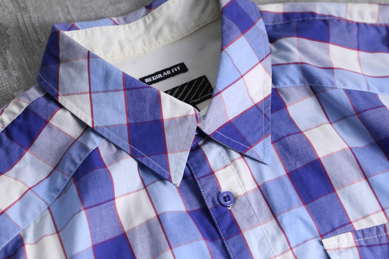 2000s OAKLEY S/S madras check shirt