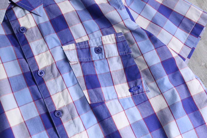 2000s OAKLEY S/S madras check shirt