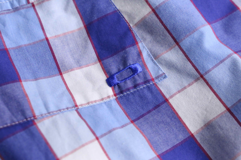 2000s OAKLEY S/S madras check shirt