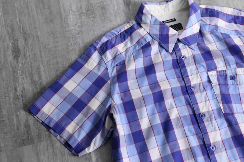 2000s OAKLEY S/S madras check shirt