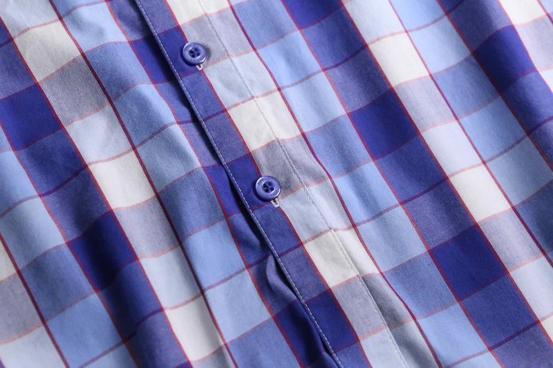 2000s OAKLEY S/S madras check shirt