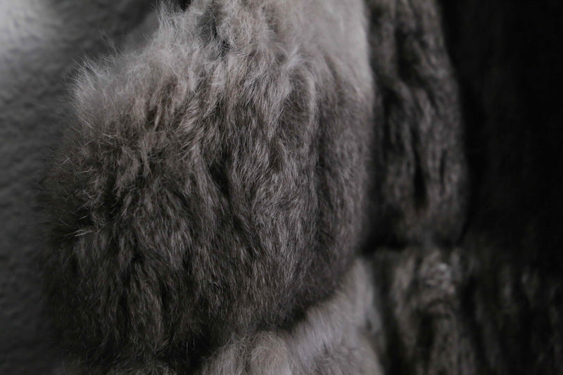 1970-80 real fur long vest coat