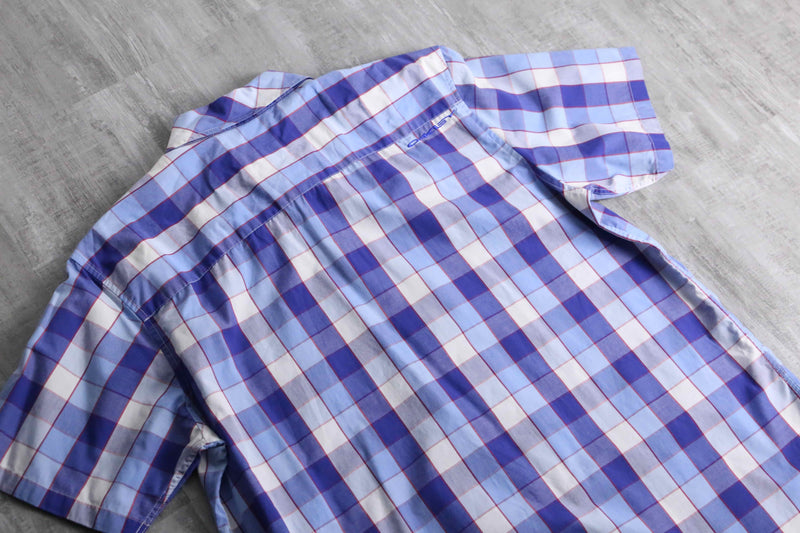 2000s OAKLEY S/S madras check shirt