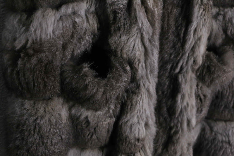 1970-80 real fur long vest coat